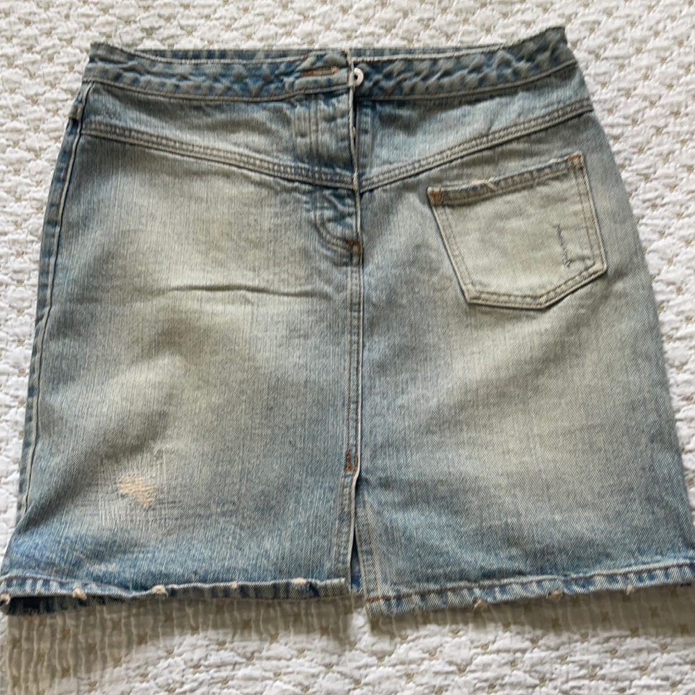 COPY - Jcrew distressed denim skirt